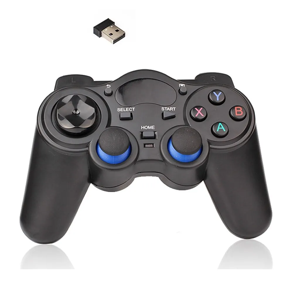 2,4G controlador Gamepad joystick inalámbrico con convertidor OTG para P3 teléfono Android Tablet PC Smart TV Box