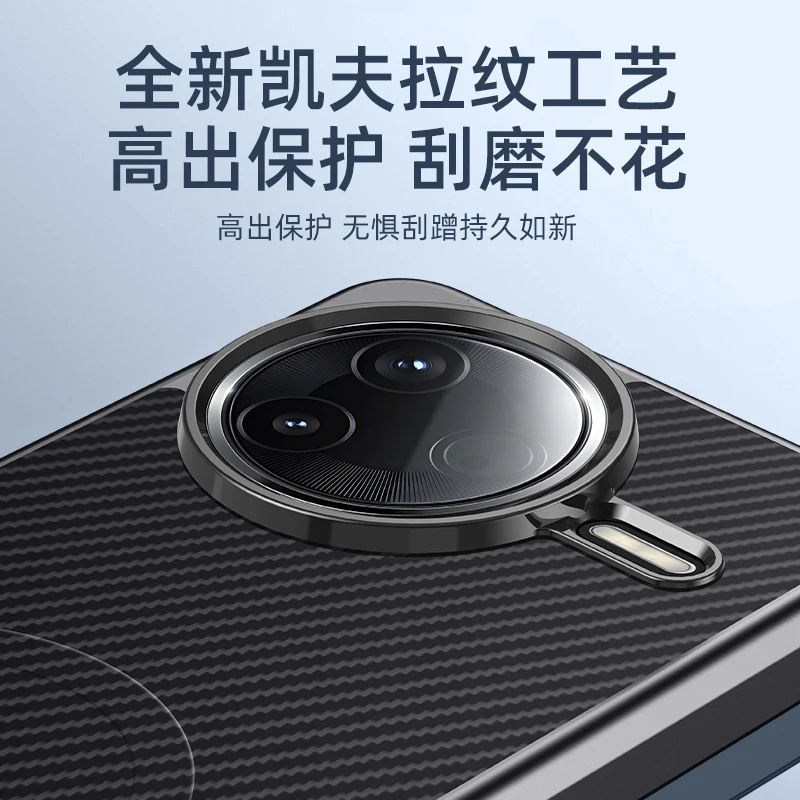 Funda Magsafe para POCO F7Pro F7, funda de Kevlar de moda con carga Ultra magnética para Xiaomi POCO F7 Pro, parachoques a prueba de golpes - imagen 2