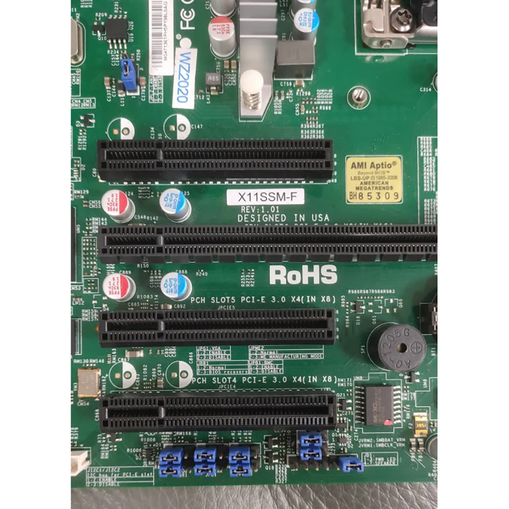 Para placa base de servidor Supermicro E3-1200 v6/v5 7. a/6 a generación. Core i3 Serie 8 SATA3 (6 Gbps) IPMI 2.0 LGA1151 X11SSM-F
