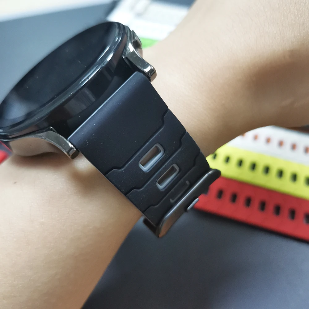 Para Realme correa de reloj 22mm pulsera de repuesto de silicona para Realme Watch S 2 3 Correa suave Watch S 2 3 Pro pulseras deportivas - imagen 4
