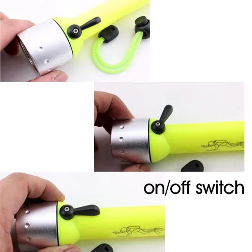 Linterna LED de buceo subacuática profesional, luces de Flash impermeables de 1000ml, equipo de lámpara AA, Linterna de Buceo - imagen 5