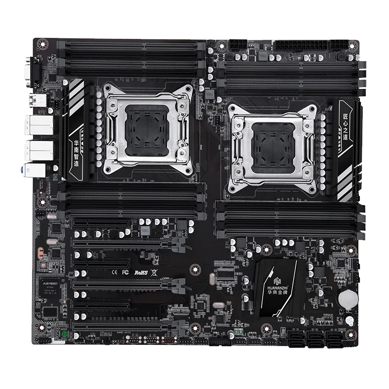 HUANANZHI X79 16D juego de placa base LGA 2011 E5 V3/V4 CPU Dual con 8x32GB o 16X32GB REG ECC DDR3 SATA3 USB3.0 E-ATX con VGA - imagen 2