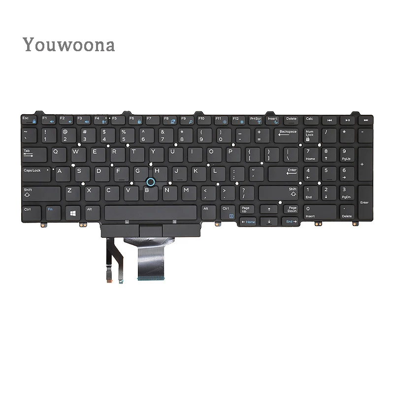 Nuevo teclado Original para ordenador portátil DELL E5550 Precision 3510 3520 3530 M3510 7510 7710 M7720 M7520 E5570 - imagen 4