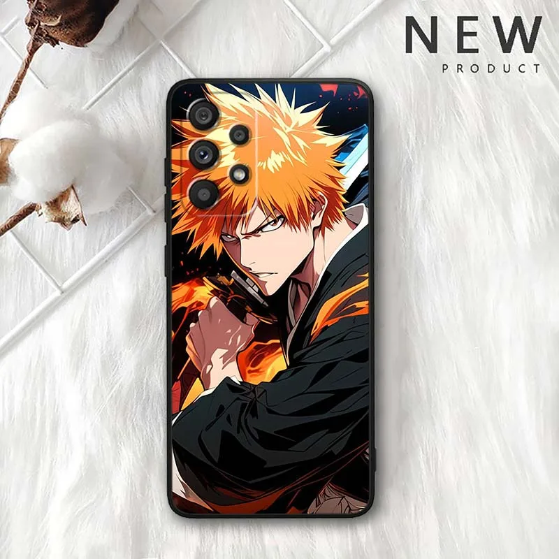Ichigo Kurosaki For Samsung Galaxy A30 A31 A32 A33 A35 A36 A40 A41 A42 A50 A51 A52 A53 Black Phone Case Cover - imagen 5