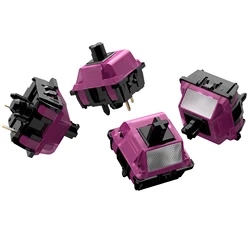 DUROCK Black Lotus Switches Lineales Muelle Largo para Teclados RGB