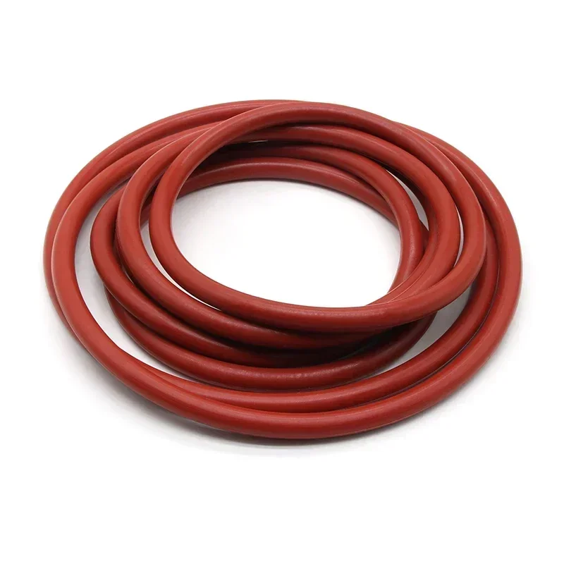 5 uds junta tórica de silicona roja VMQ CS 5,7mm OD 40 ~ 270mm caucho de calidad alimentaria sellado aislado no tóxico junta de cocina de arandela impermeable - imagen 4