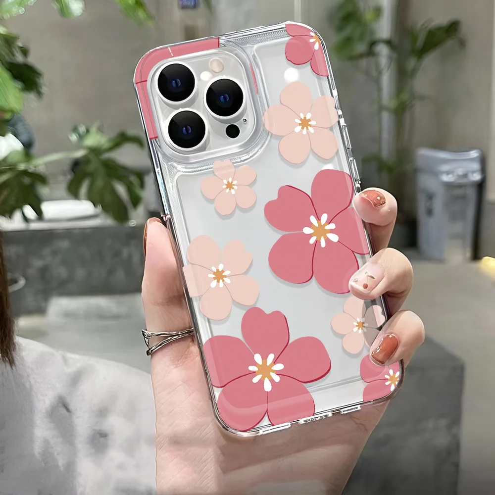 Funda de teléfono transparente Simple de lujo para mujer para iPhone 16/15/14/13/12/11 pro Max SE2020, funda transparente para iPhone 15 plus - imagen 4