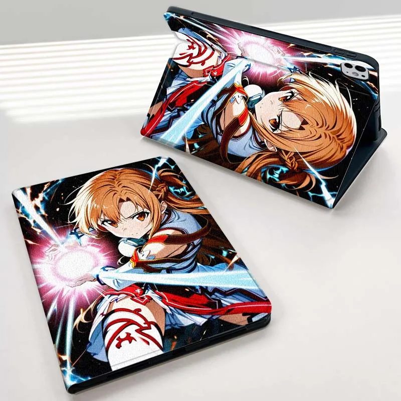 Anime Yuuki Asuna para iPad Pro Air Mini 1 2 3 4 5 6 7 7th 8th 9th M2 10,2 9,7 10,5 10,9 11 12,9 13 pulgadas funda para tableta - imagen 4