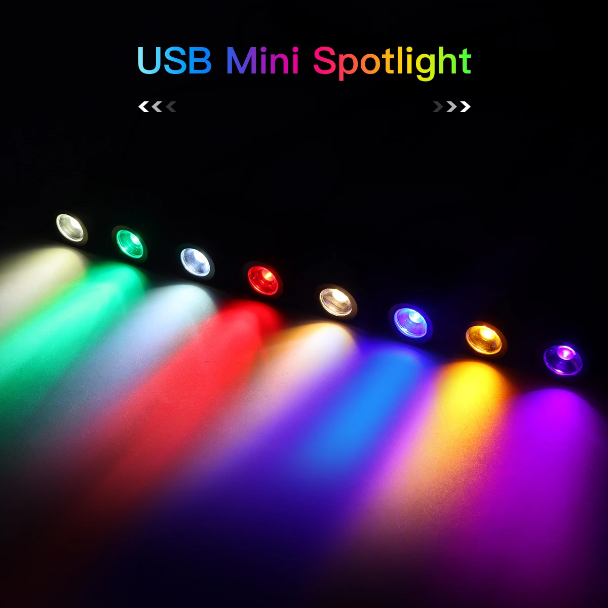 Mini foco LED para armario alimentado por USB, lámpara para estante de joyería de 5V CC, modelo de armario, luces de techo con interruptor - imagen 2