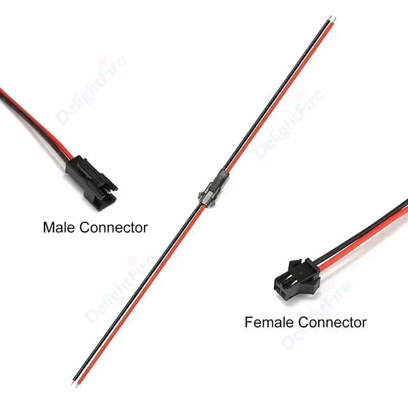 Conectores de Cable JST SM de 3 pines de 15cm, Cable de enchufe macho hembra 22/20AWG para tira de LED, paquete de batería de coche, controlador de lámpara de luz de tira Led DIY - imagen 4