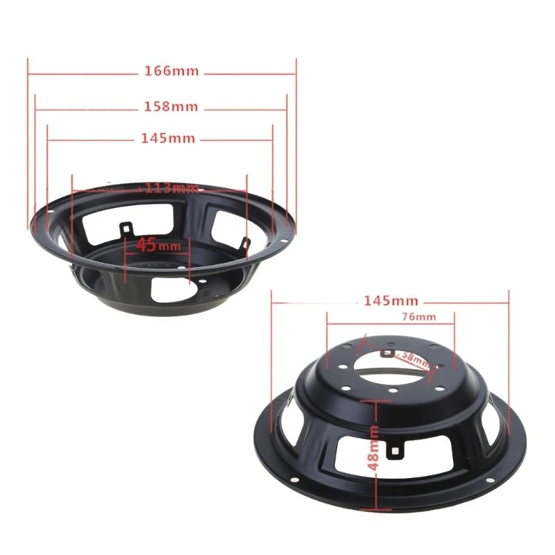 P9FA Speaker Basin Frame Speaker Basin Stand Iron for 4/5/6.5/8/10/12 inch Speaker - imagen 5