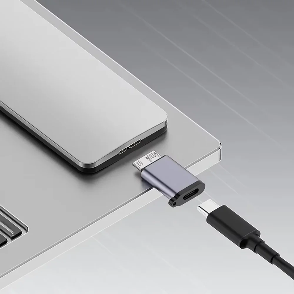 Adaptador USB A/C a Micro B 3,0, convertidor de sincronización de datos de súper velocidad de 10Gbps para Macbook Pro, Samsung HDD SSD, adaptador tipo C a Micro B - imagen 5