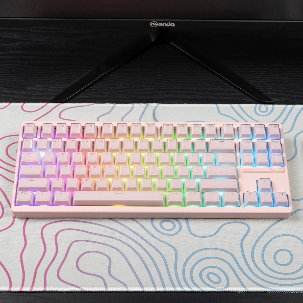 Mad 60he Mad 68he Ace68 teclas con tema de cristal, 134 teclas o 106 teclas, teclas de perfil ABS OEM para teclado Wooting 60he Aula Hero 68he - imagen 5