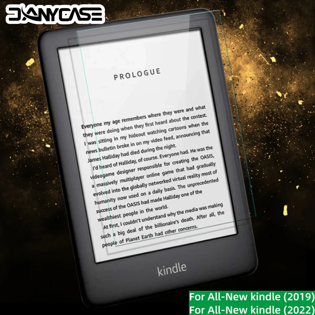Vidrio templado para Kindle 10. a generación 2019/2022 para Kindle 6 pulgadas 10. a generación Protector de pantalla J9G29R película de cubierta HD
