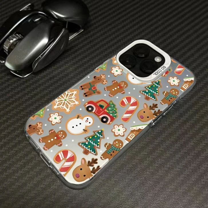 Funda de teléfono galvanizada de camión rojo de Navidad para Samsung Galaxy S25 Ultra S24 Plus S23 FE S22 S21 A06 A16 A23 A26 A34 contraportada - imagen 3