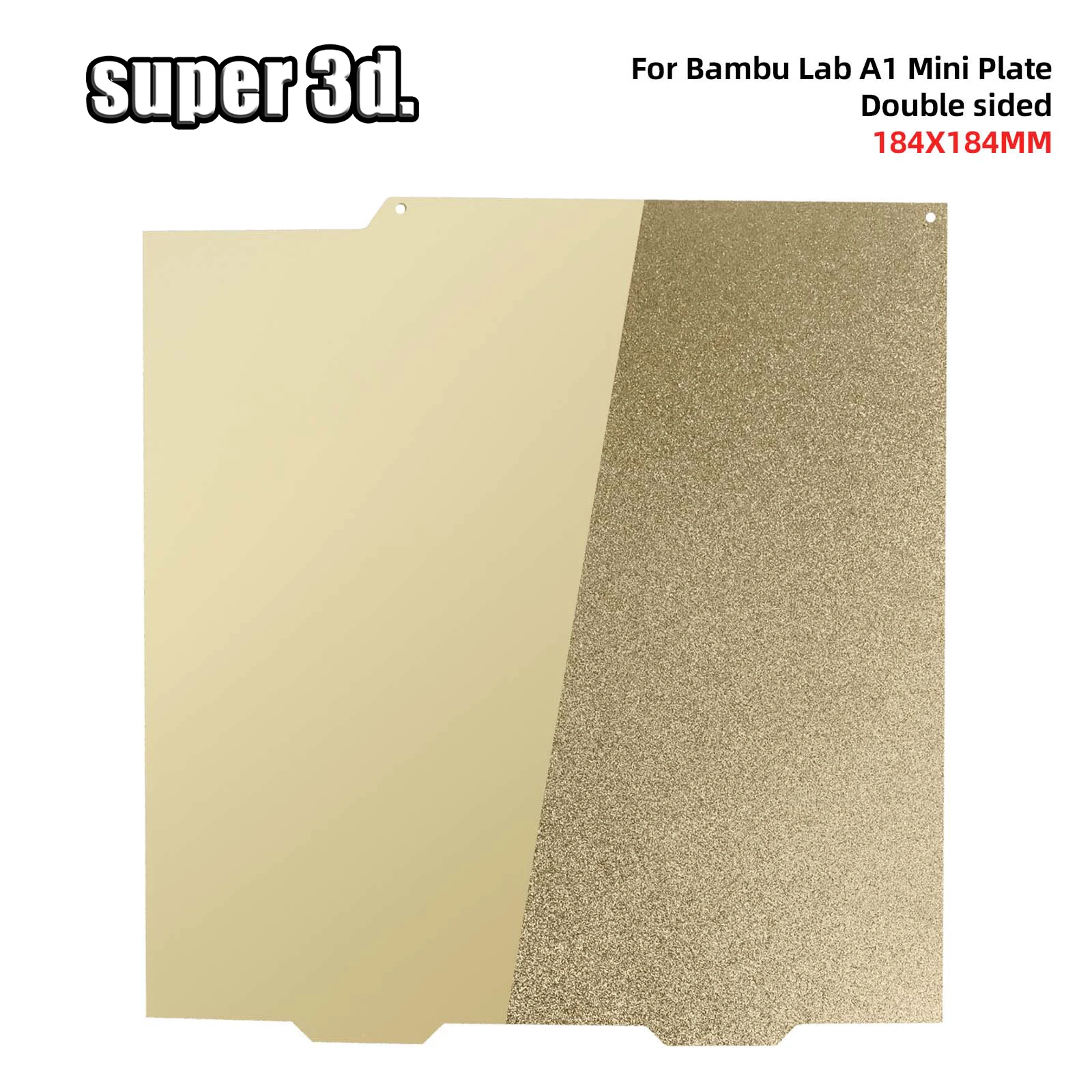 184x184mm Bambu Lab A1 Mini placa de construcción H1H PEO PET suave texturizado Bambulabs cama resorte hoja de acero hoja Pei para laboratorio de bambú - imagen 3