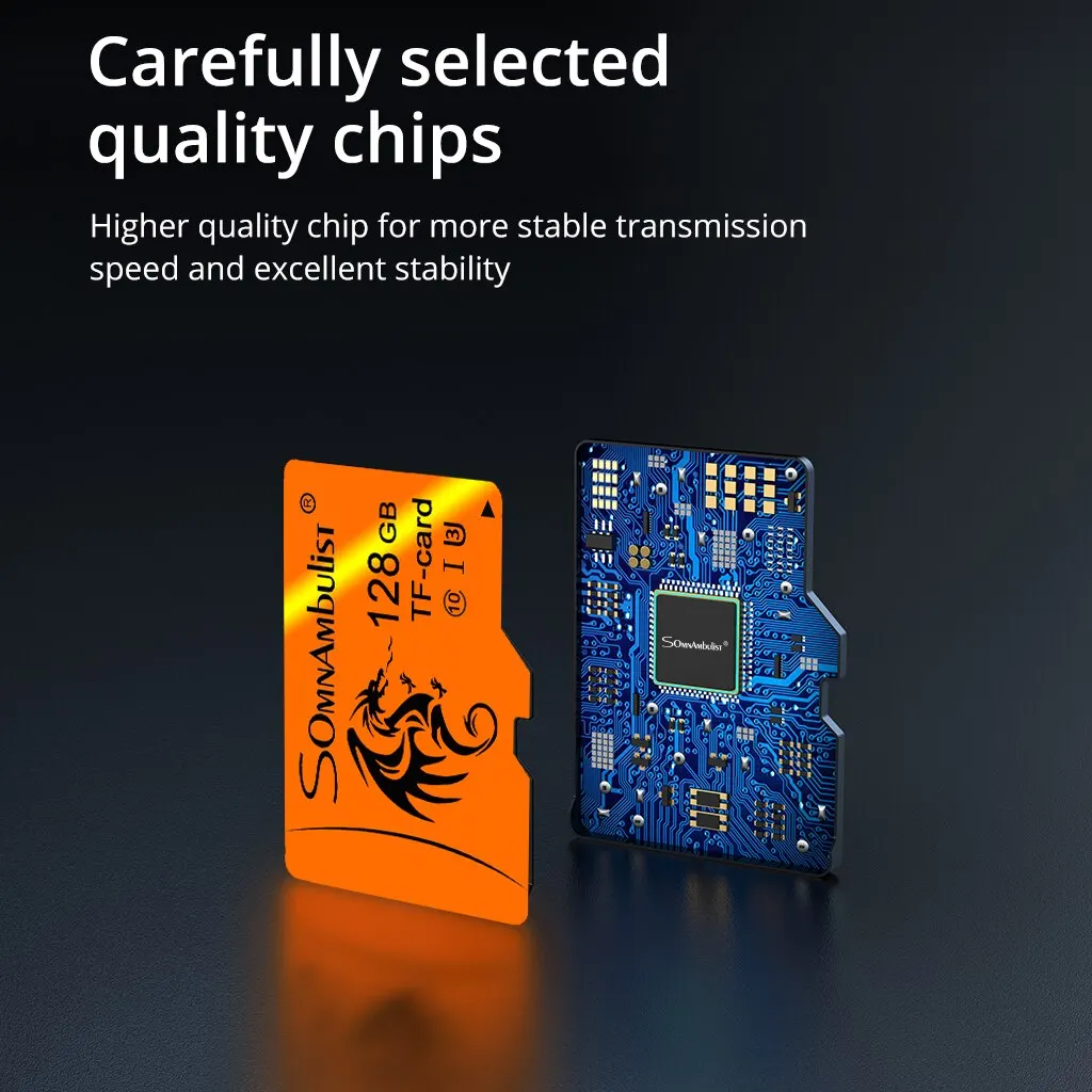 Tarjeta de alta velocidad SomnAmbulista 128GB A1 para TV móvil tarjeta de memoria 64GB U3 TF 16GB Mini tarjeta SD 32GB U1 tarjeta de memoria 8GB C10 - imagen 4