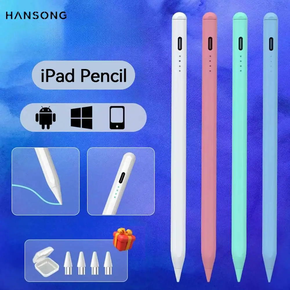 Lápiz óptico para Apple Pencil 2025 iPad Air 6 11 13 M2 M3 Pro 13 11 M4 5/6/7/8/9/10th Gen Air 3/4/5/6 Mini 6 7 - imagen 2