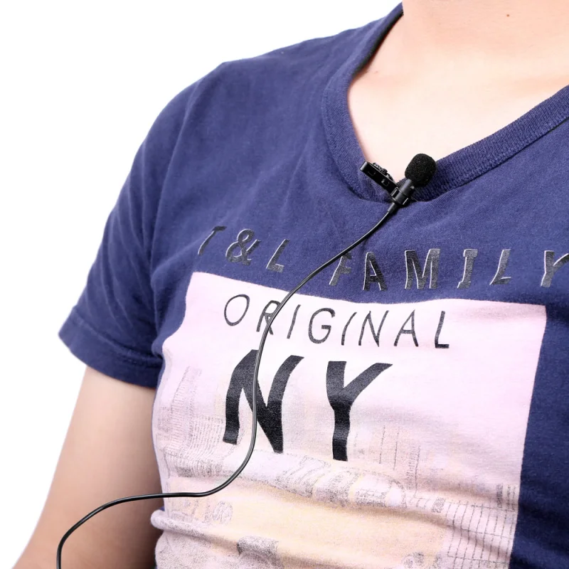 Micrófono Mono de Metal con Clip de corbata Lavalier de súper solapa de 3,5mm con Clip de cuello para micrófono de altavoz Lound con función antiruido - imagen 4