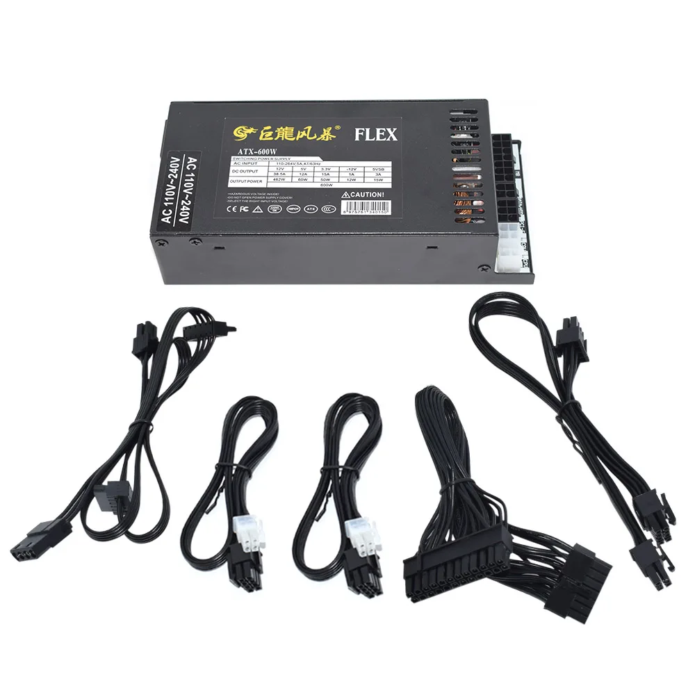 Nueva fuente de alimentación de PC 400W 600W Modular completo 1U Mini Flex ATX PSU para K39 A4 S3 G5 ITX Mini funda juego de escritorio 110-264V ENP-7660B - imagen 4