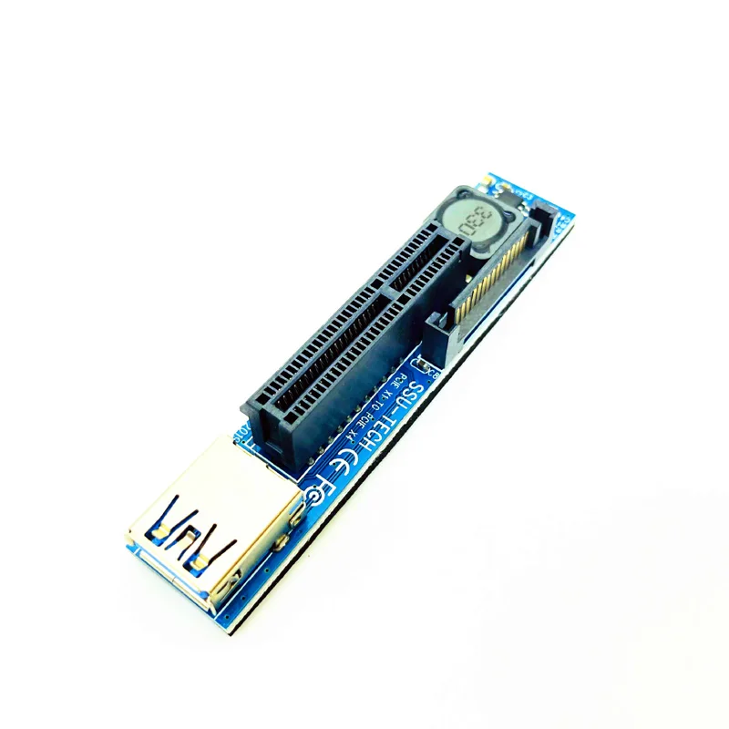PCIE Riser m-key NVME M.2 a PCI Express X4 tarjetas gráficas Riser 30CM Cable USB PCIE extensor Puerto extensión adaptador Riser Cable - imagen 4