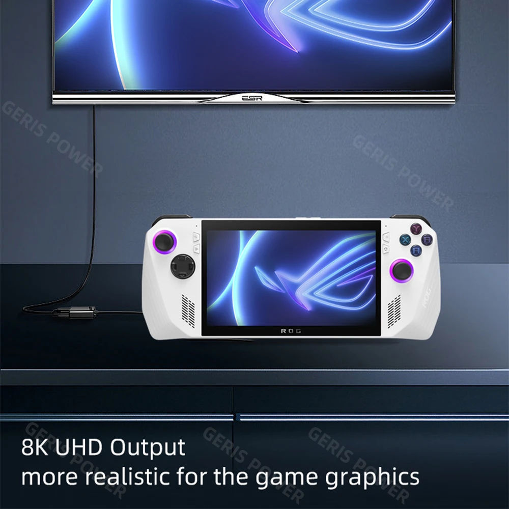 Adaptador de USB-C en forma de U de 180 grados para consola de interruptores Asus Rog Ally/NS tipo C macho a hembra 20Gbps PD140W convertidor de carga rápida - imagen 4