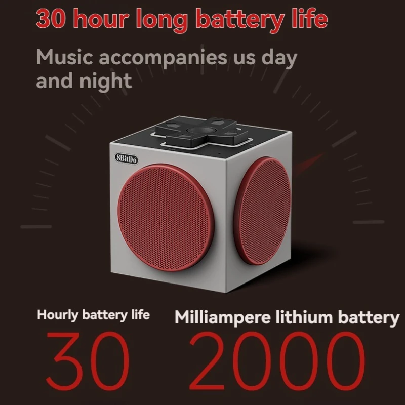 Altavoz Bluetooth inalámbrico Cube2, minialtavoces Retro trimodos personalizados, estéreo de 82dB, ergonómico, accesorios de ordenador para videojuegos, regalo - imagen 5