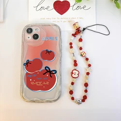 Funda Compatible Vivo Serie Y – Cadena de Manzanas Rojas
