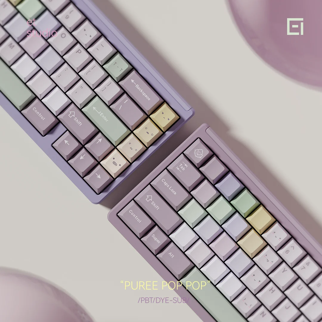 Chosfox & ET 171 teclas Taro pistacho Keycap PBT sublimación térmica perfil de cereza juego personalizado accesorios de teclado mecánico regalo - imagen 5