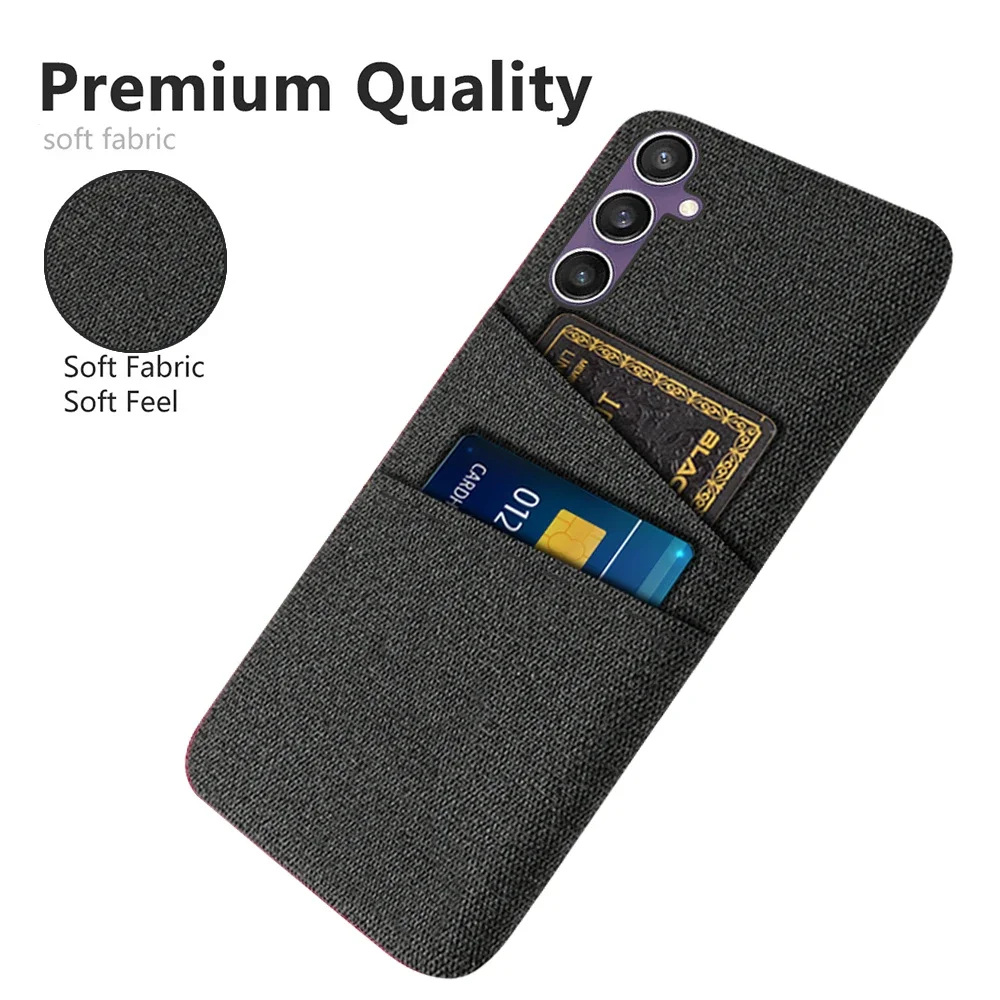 Funda de tela de lujo para Samsung Galaxy S23 FE 5G, cubierta de tarjeta Dual para Galaxy S23fe S 23 FE 5G, SM-S711B de 6,4 pulgadas, SM-S711B/DS - imagen 5