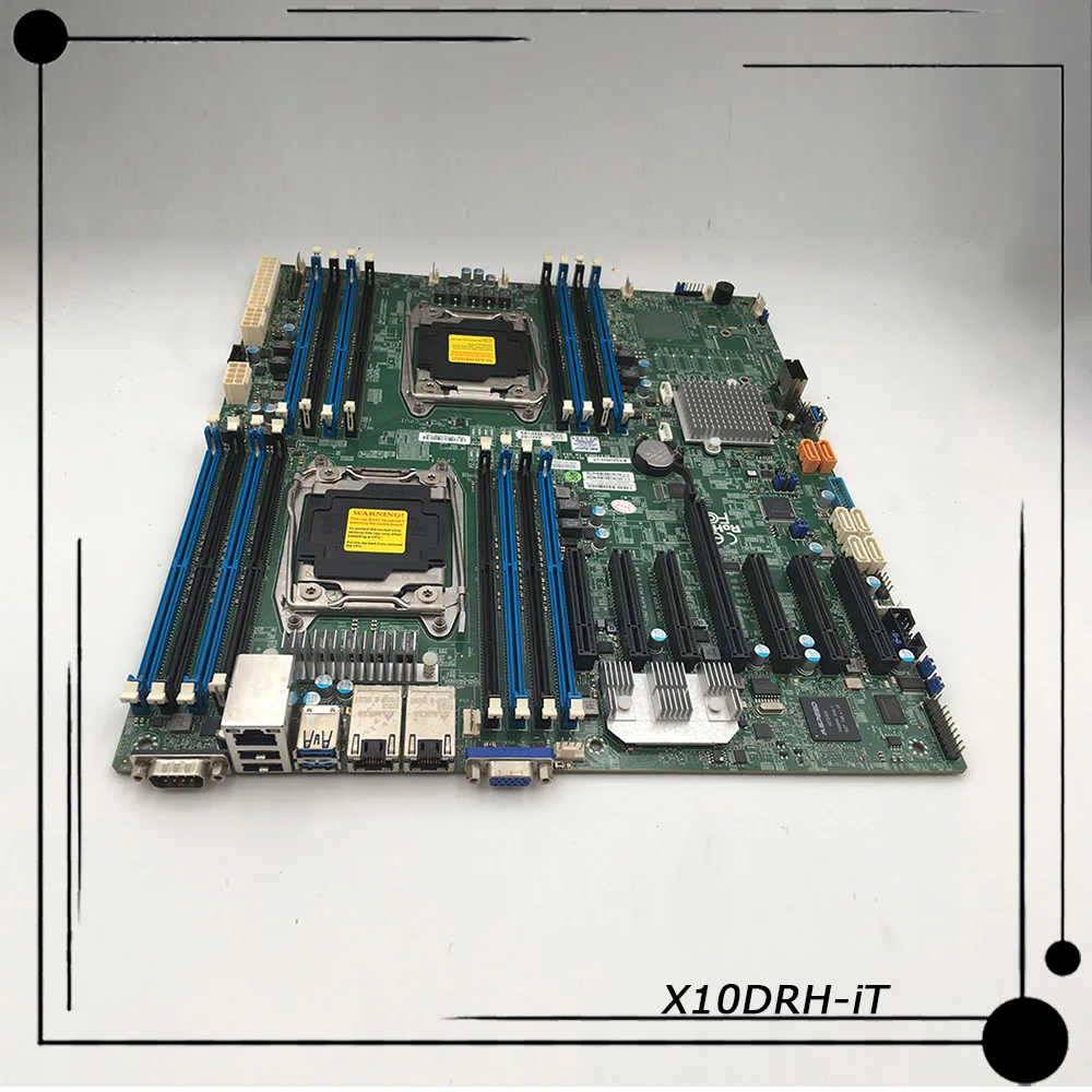 X10DRH-iT para placa base de servidor Supermicro E5-2600 V4/V3 familia puerto dual 10GBase-T SATA3 (6Gbps) IPMI 2,0 LGA2011 DDR4