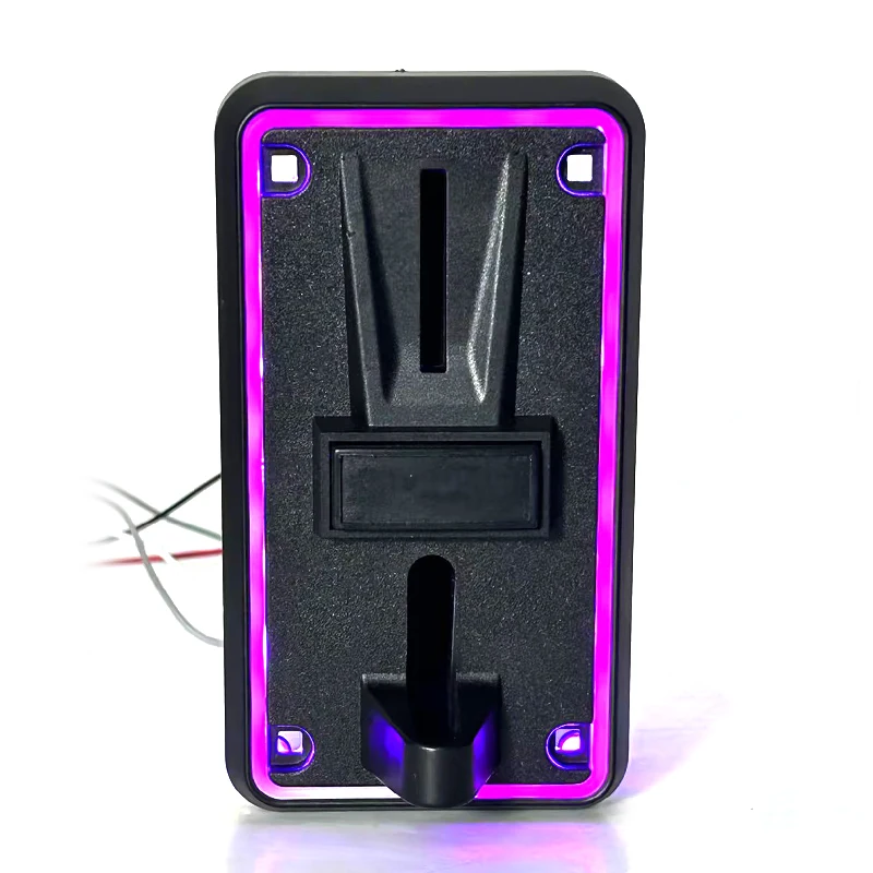 JY-Selector de monedas Led múltiple, Panel negro claro, electrónico programable para máquina expendedora de Arcade/silla de masaje - imagen 3