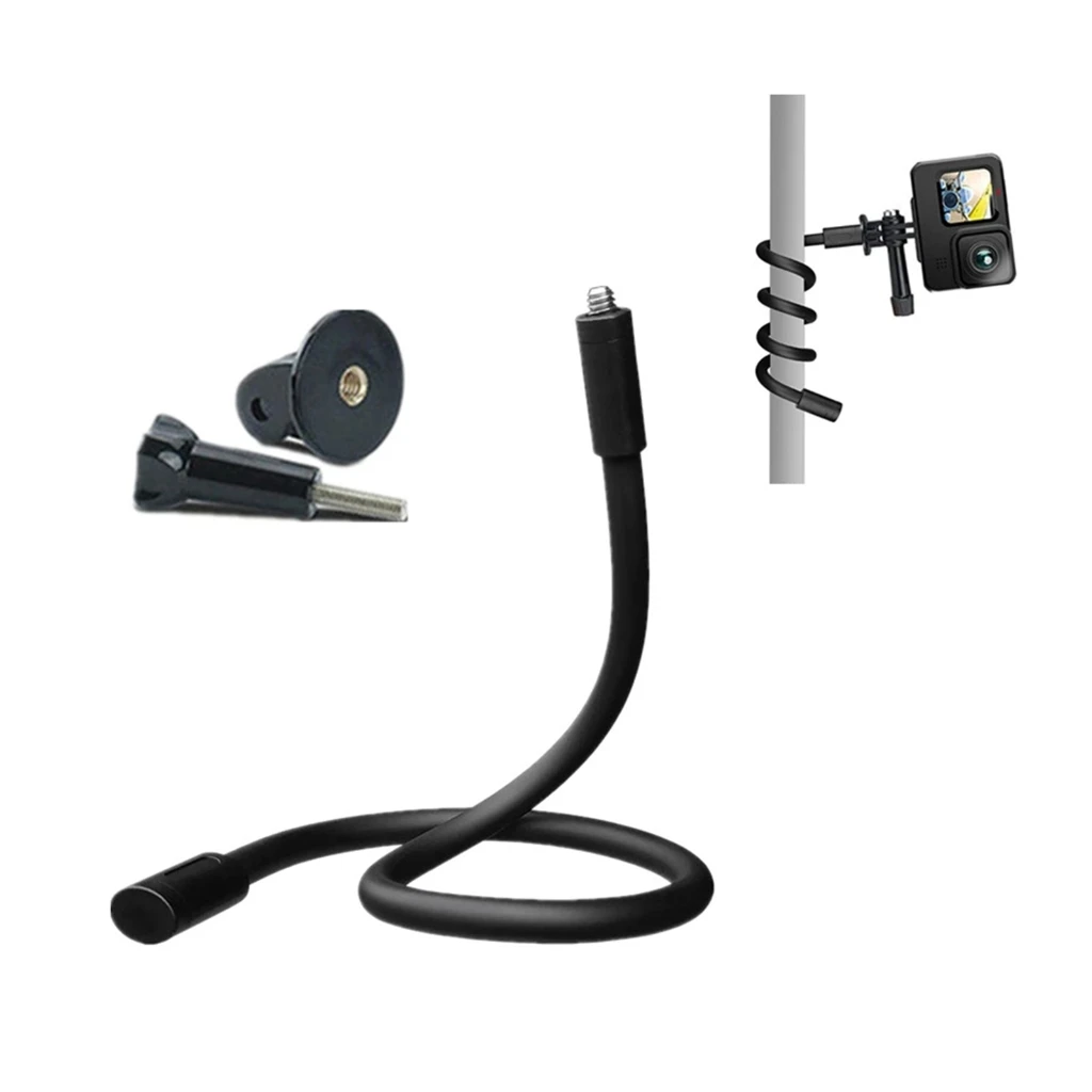 Abrazadera de cámara Flexible con cuello de cisne, soporte de brazo, adaptador de montaje para soporte de Clip de escritorio X3 con 1/4 conectores - imagen 4