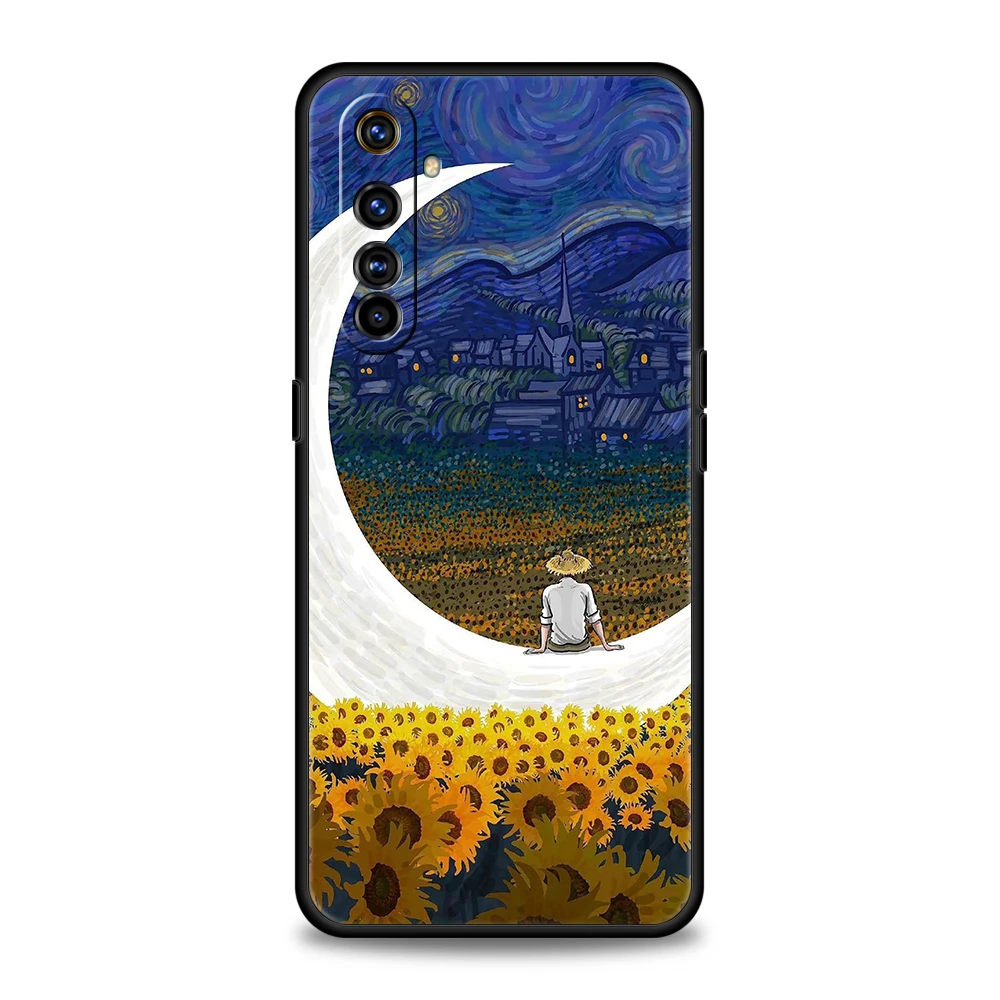 Van Gogh girasoles la noche estrellada para Realme GT Neo 2 3 3T 5 funda para Realme 12 11 5G 10 9 8 5G 7 6 GT5 GT3 Pro C25 C35 - imagen 5