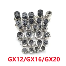 Conector de aviación GX12 GX16 GX20 macho y hembra