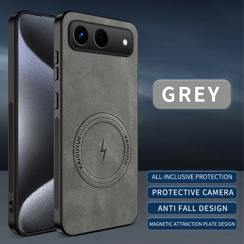 Para Tecno Spark Go Funda de lujo de moda de cuero magnético Funda amigable con la piel para Tecno Spark go 5G Funda de parachoques a prueba de golpes - imagen 5