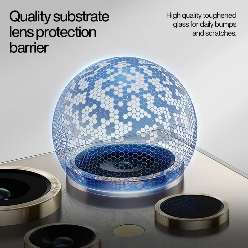 Película de lente de cámara para Samsung Galaxy S25 Ultra S24 S23 UItra Plus, Protector de lente antiarañazos de cobertura completa de vidrio templado - imagen 4