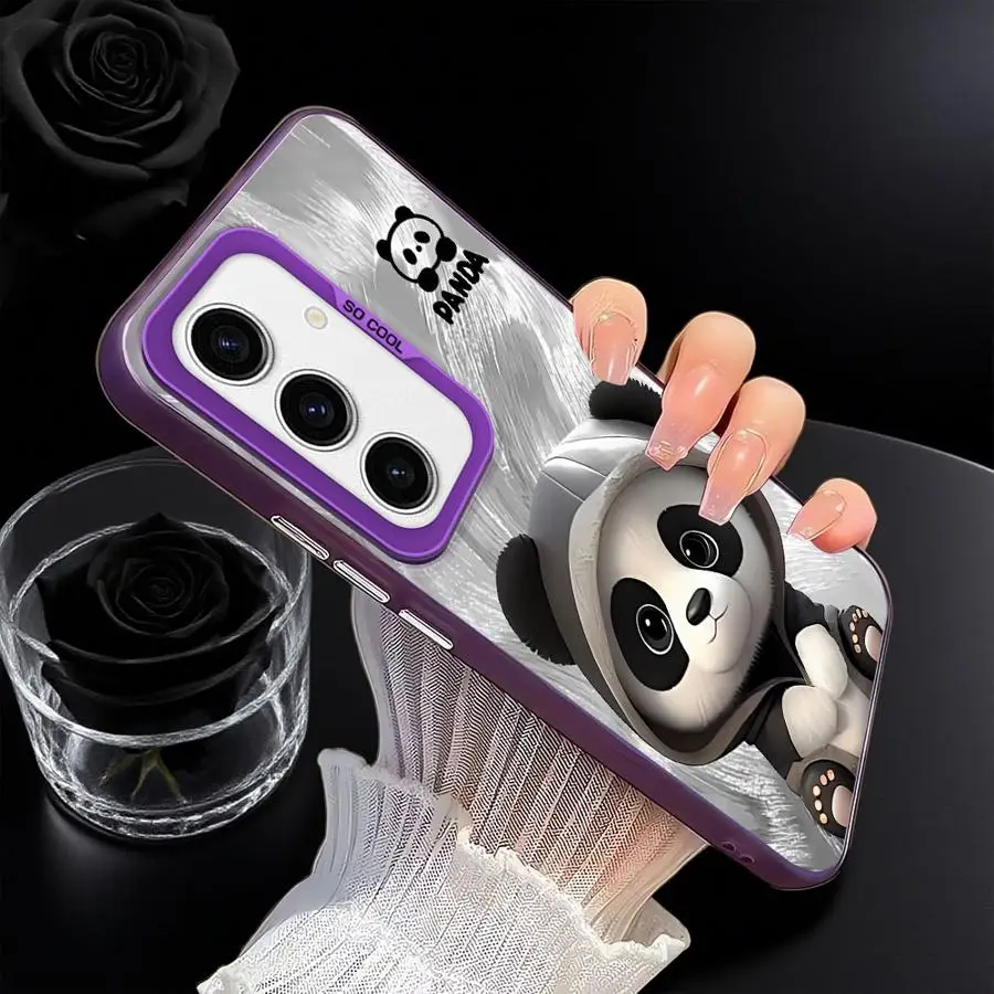 Funda para Samsung Galaxy A26 A22 A52 A23 A32 A33 A34 A36 A73 A53 A24 A25 funda trasera para teléfono lindo Panda - imagen 3