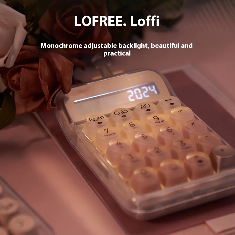 Lofree DOT Foundation Teclado numérico mecánico inalámbrico Bluetooth elegante para niñas calculadora externa de ordenador de alta apariencia - imagen 3