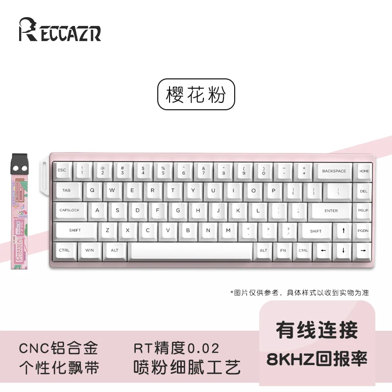 Teclado mecánico con interruptor magnético M68, iluminación RGB intercambiable en caliente, tecla ajustable con cable, funda de aluminio para viaje, teclado para juegos - imagen 2