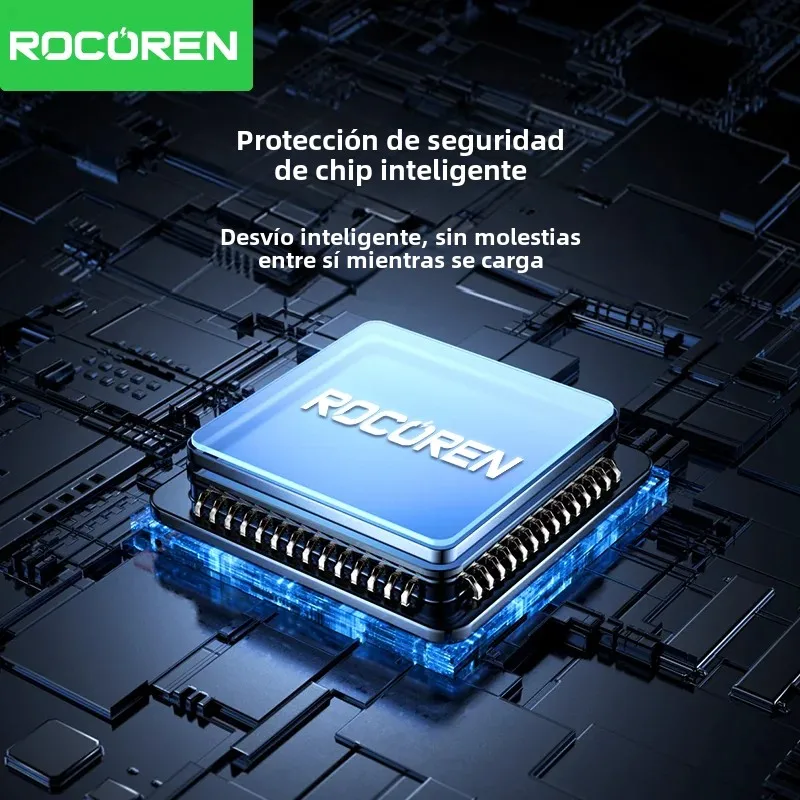 Cargador Rocoren para iPhone Samsung soporte Vertical base de carga cargador inalámbrico para iWatch AirPods con indicador LED - imagen 5