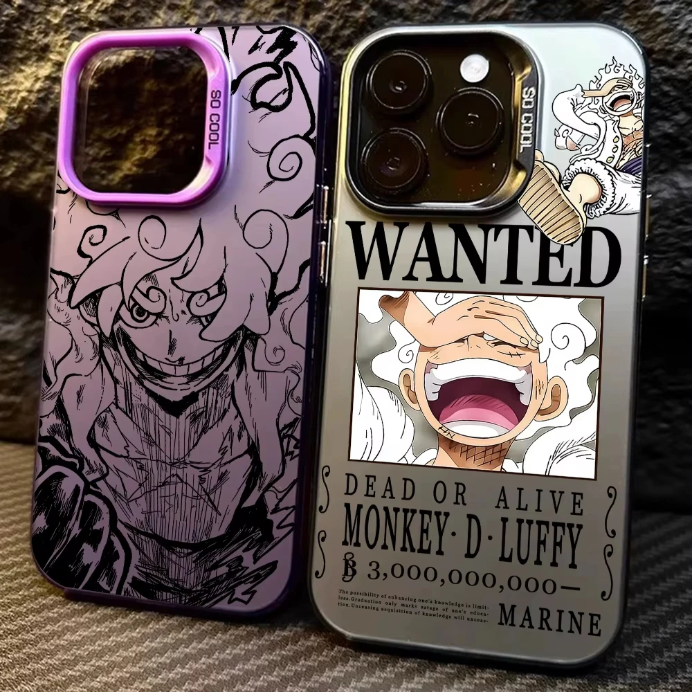 MINISO Anime Ones piezas funda de teléfono para iPhone 17 16 15 14 13 12 11 Pro Max 16 Plus 16E 17 Air contraportada a prueba de golpes