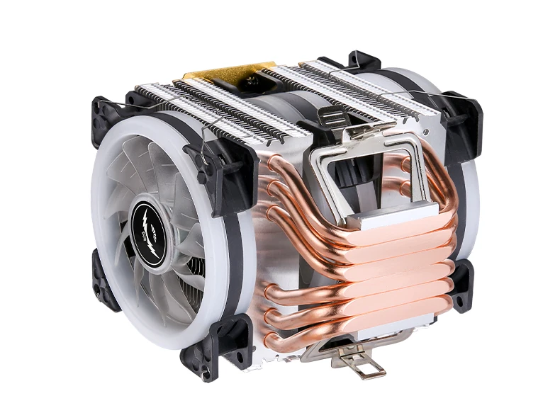 Un ventilador de computadora con alambre de cobre