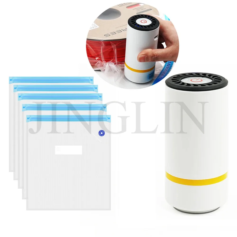 Bomba de aire eléctrica recargable por USB para impresora 3D, bolsa de vacío de filamento, bolsa de almacenamiento de bombeo rápido de una tecla, comprimida automática