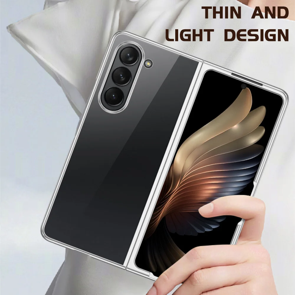 Funda de teléfono transparente galvanizada 6D para Samsung Z Fold 7 Galaxy Fold 6 5 4 3 Fold7 Fold6 Fold5 Fold4 Funda a prueba de golpes - imagen 4