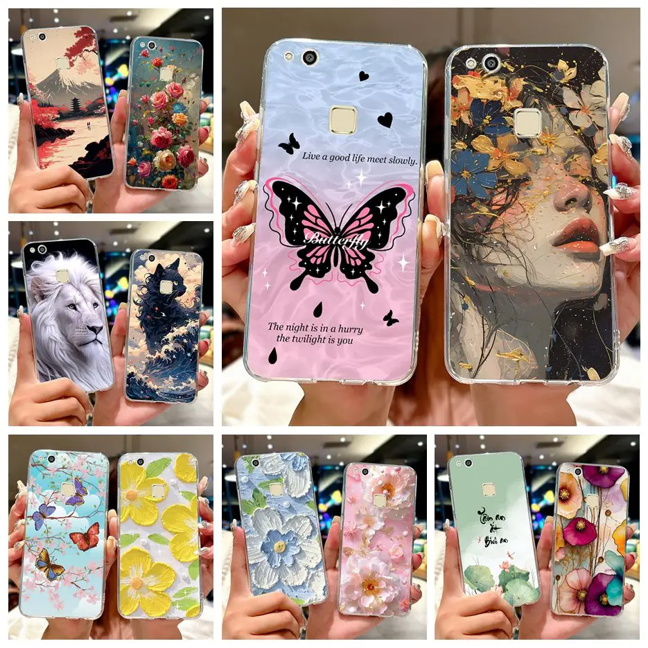 Para Huawei P10 Lite funda WAS-LX1 WAS-LX2 WAS-LX3 nueva moda funda pintada funda de silicona suave para Huawei P10 Lite P10Lite Fundas