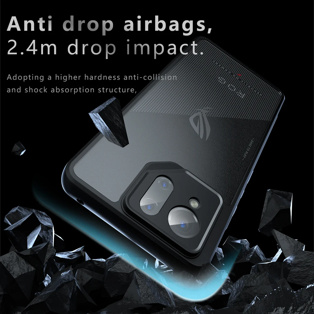 Para Asus ROG Phone 9 Pro 5G Funda trasera Phnoe Funda a prueba de golpes Airbag anticaída protectora antihuellas mate Funda Coque - imagen 4