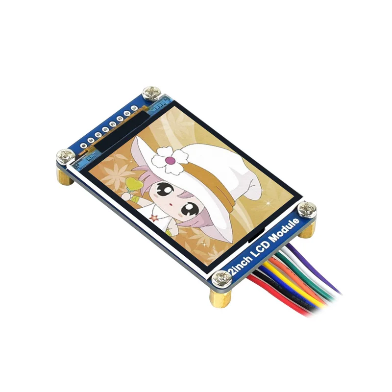 Waveshare Pantalla IPS de 2 pulgadas Interfaz SPI 240 × 320 Módulo de pantalla LCD de 2 pulgadas para Arduino/STM32 / Raspberry Pi / VisionFive2 - imagen 5