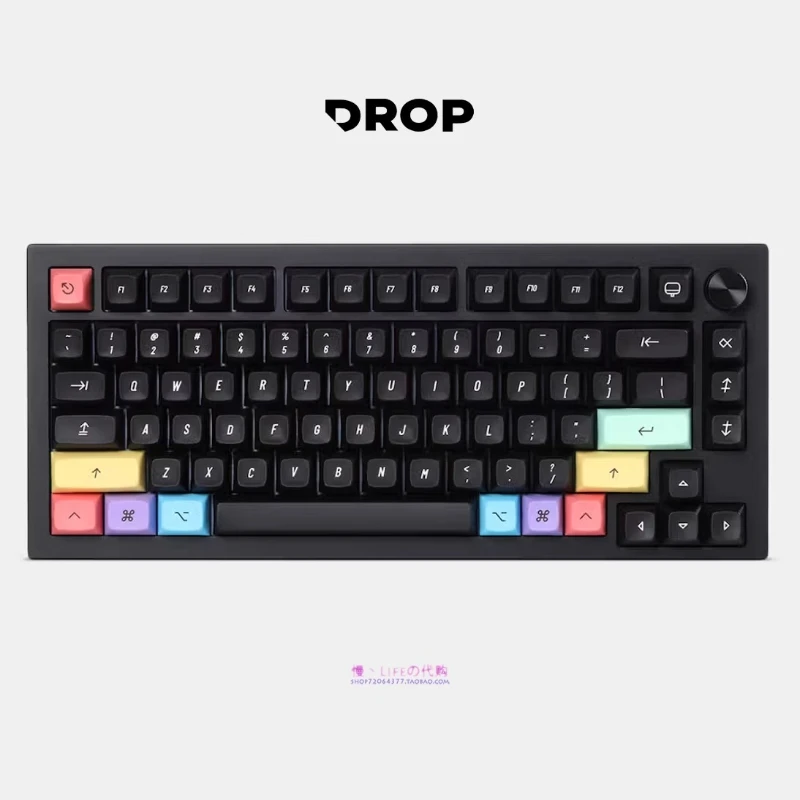 Drop + Biip MT3 extendido 2048 teclas oscuras personalizadas lindo estilo Retro café cereza perfil Keycap ABS tapas de teclas de punto de dos colores - imagen 3