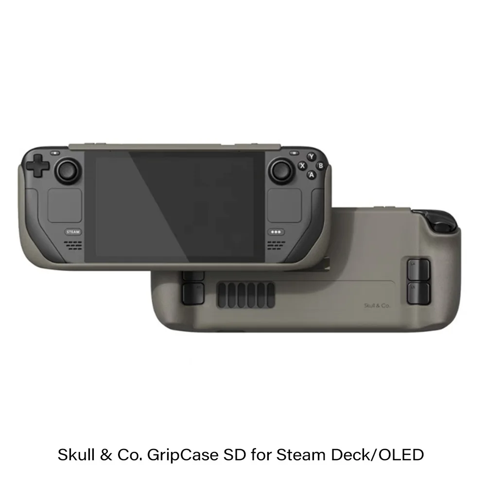 Skull & Co. GripCase Funda protectora SD Funda estable Material suave Bolsa de transporte para Steam OLED para Steam Deck EDC Case